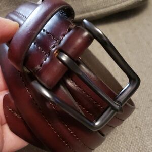 Fossil Men's Dark Brown Leather Belt Sz 36